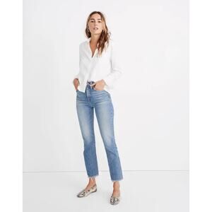 Madewell The Perfect Vintage Jeans High Rise Tapered Leg Ainsworth Wash Size 25